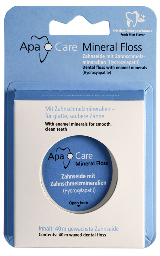 Dentifrice en fil dentaire minéral