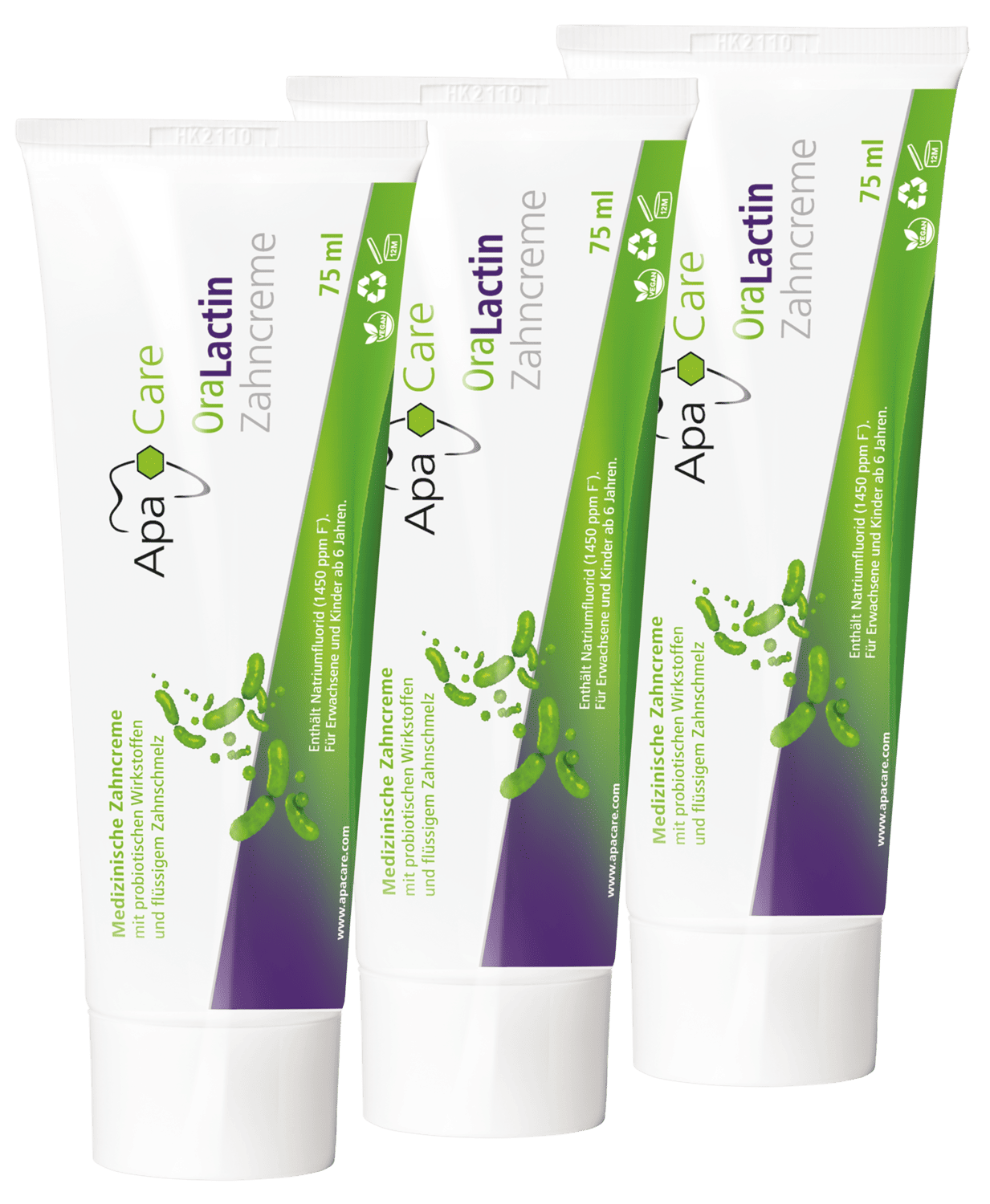 3x Dentifrice médical à action probiotique