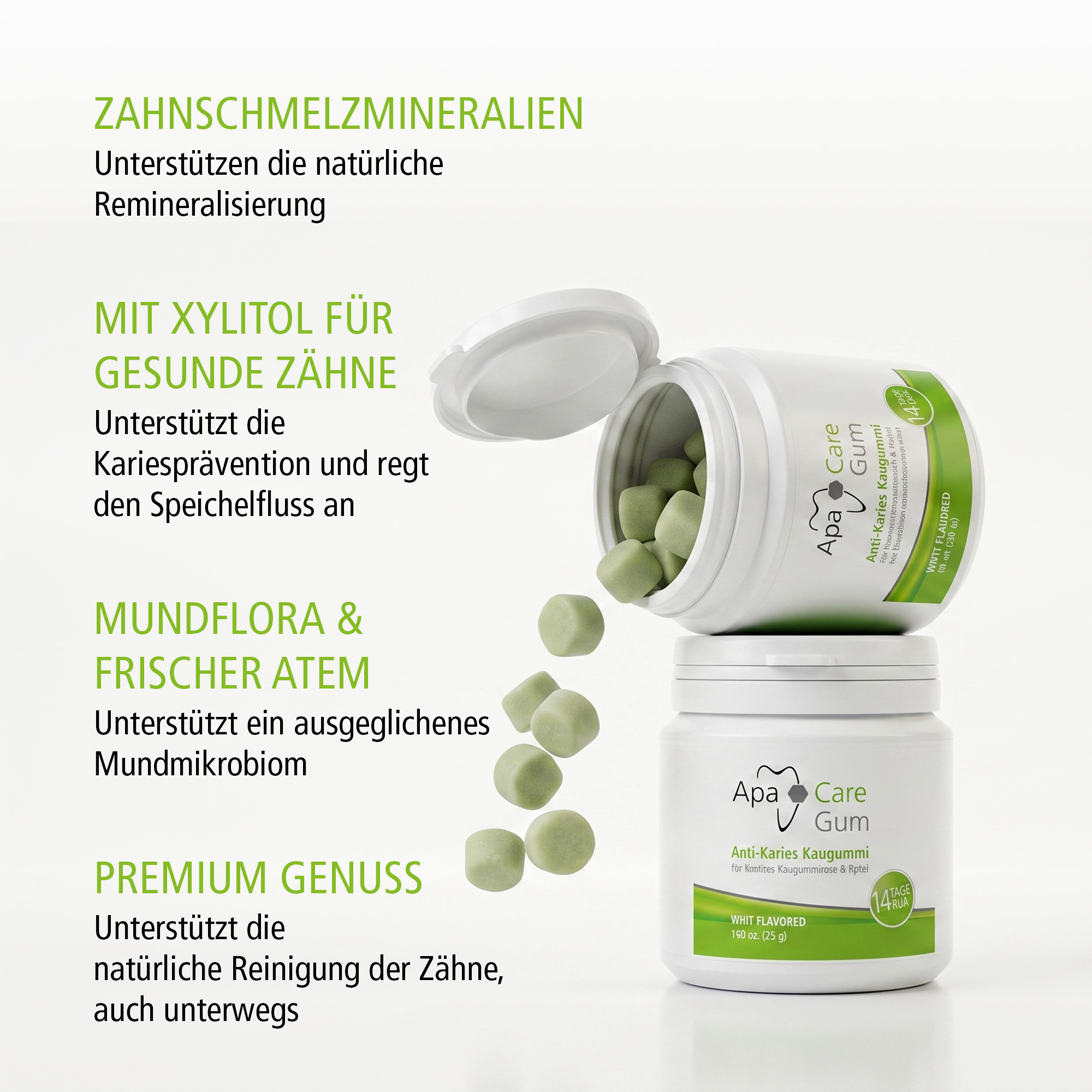 ApaCare Gomme à mâcher anti-carie