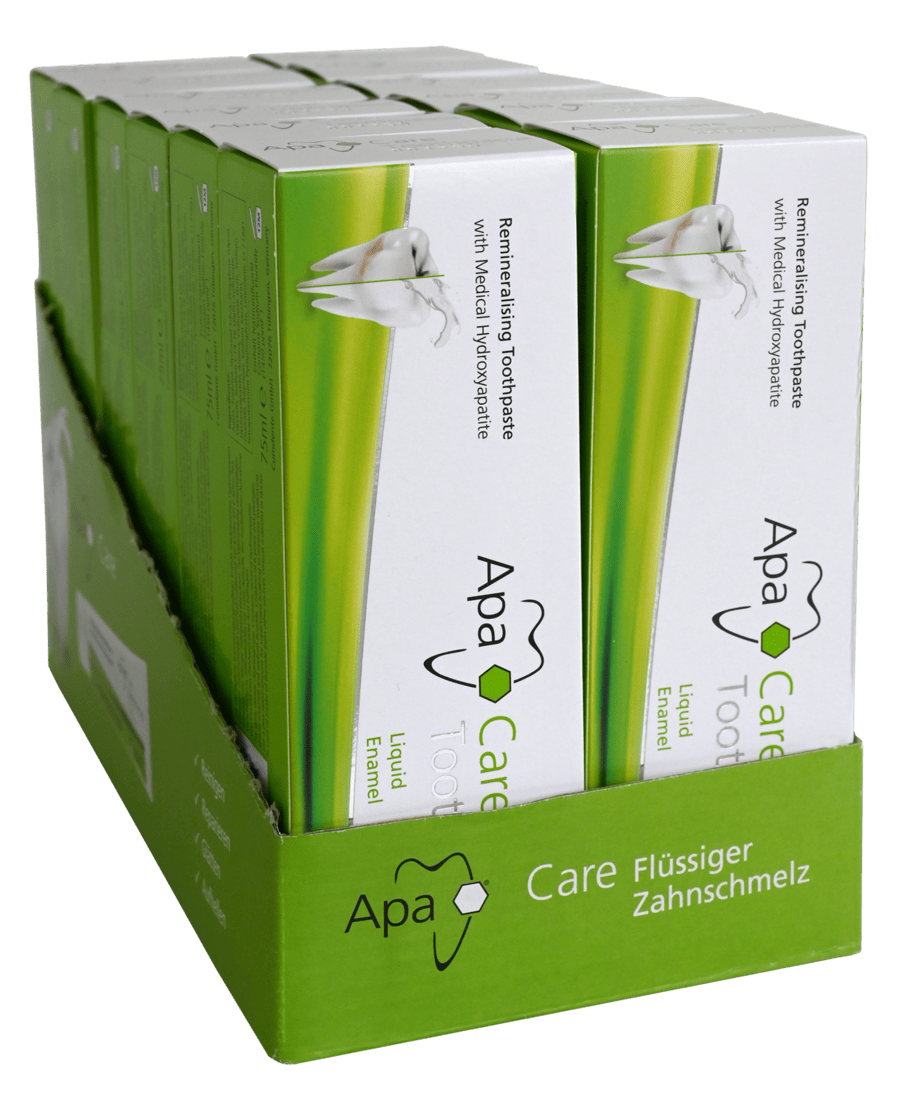 12x Dentifrice reminéralisant avec fluor liquide pour l'émail dentaire